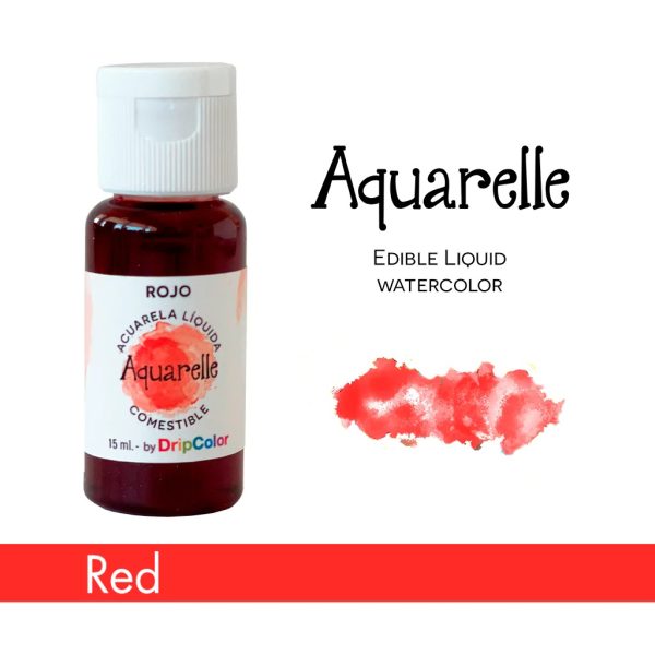 Acuarela liquida Comestible Rojo Drip Color