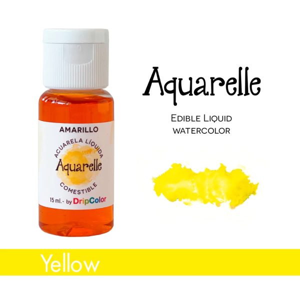 Acuarela liquida Comestible Amarillo Drip Color