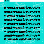 Stencil Amor Amor