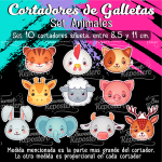 Cortador de Galletas Set Animales 10 Piezas