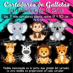 Cortadores De Galleta Animales De la Selva