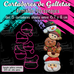 Cortadores De Galleta Armable Personajes