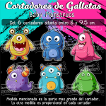 Cortadores De Galleta Monstruos