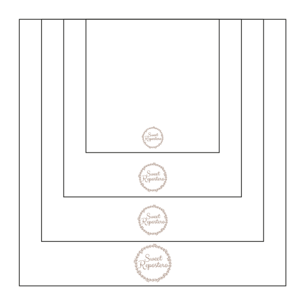 Base Torta Mdf Cuadrada-Blanca - Corte Laser