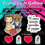 Cortadores de Galleta La Bella y La Bestia