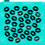Stencil Besos