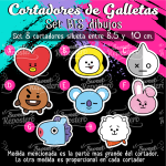 Cortadores De Galleta BTS Dibujos