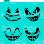 Stencil Caras Halloween 2