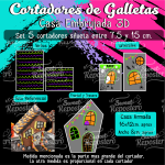 Cortadores De Galleta Casa Embrujada 3D