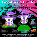 Cortadores De Galleta Casa Fantasma 3D