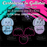 Cortador de Galleta Conejitos Cascaron