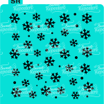 Stencil Copos de Nieve