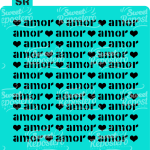 Stencil Corazón Amor