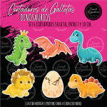 Cortadores de Galleta Dinosaurios