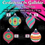 Cortadores De Galleta Esferas De Navidad