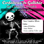 Cortador de Galletas Esqueleto Armable 6 Piezas