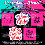 Cortadores De Galleta + Stencil Fiestas Patrias