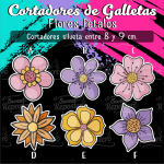 Cortador de Galleta Flores Petalos