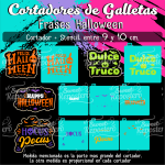 Cortador de Galleta + Frase Halloween 2