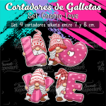 Cortadores de Galleta Gnomo Love
