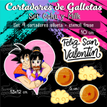 Cortadores de Galleta Goku y Milk