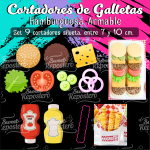 Cortadores De Galleta Hamburguesa Armable