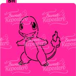 Stencil PYO Pokemon - Charmander