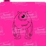 Stencil PYO Monster Inc - Mike