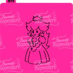 Stencil PYO Princesa Peach
