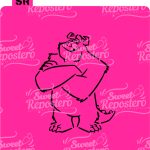 Stencil PYO Monster Inc - Sullivan