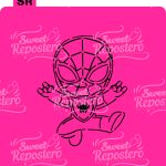 Stencil PYO Spiderman - Super Heroes