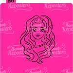 Stencil PYO Barbie A
