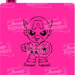 Stencil PYO Capitan America - Super Héroes