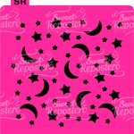 Stencil PYO Estrellas y Lunas
