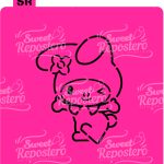 Stencil PYO My Melody - Hello Kitty