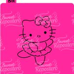 Stencil PYO Hello Kitty Bailarina