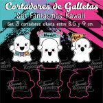 Cortadores De Galleta Fantasmas Kawaii