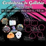 Cortadores De Galleta Mini Miedo