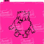 Stencil PYO Looney Tunes - Taz Mania