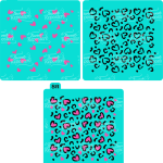 Stencil Leopardo Doble