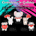 Cortador de Galleta Animales Love