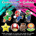 Cortadores De Galleta Mario Bros Cuerpo