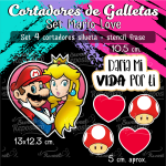 Cortadores de Galleta Mario Love