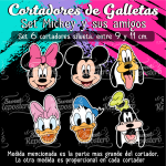 Cortadores De Galleta Mickey Y Sus Amigos