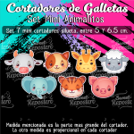 Cortador de Galletas Mini Animales