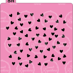 Stencil Mini Corazones