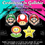 Cortador de Galletas Mini Mario
