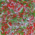Papel Acordeón - Mix Blanco, Rojo, Verde hoja