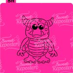Stencil PYO Monstruo A