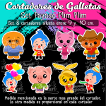 Cortadores De Galleta Payaso Plim Plim